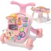 QDRAGON 5 in 1 Walker for Baby Girl, Push Walkers, Assemble as Pink