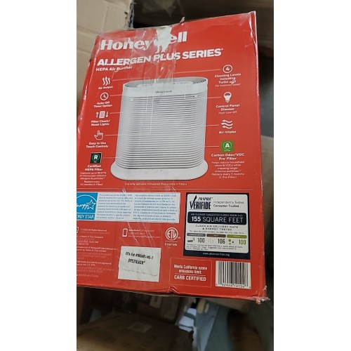 Honeywell HPA104 True Hepa Allergen Remover Air Purifier, 155 Sq. Ft