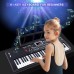 61 key piano keyboard for beginners with built-in dual speakers and microphone portable digital electric piano