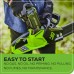 Greenworks 40V 16" Brushless Cordless Chainsaw (Gen 2) (Great For Tree Felling, Limbing, Pruning, and Firewood / 75+ Compatible Tools), 4.0Ah Battery and Charger Included