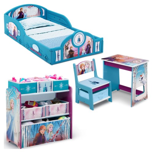 Disney Frozen Toddler Bedroom Set Girls Kids 4 Piece In a Box