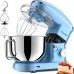 Facelle Electric Stand Mixer, 660W 6 Speed Kitchen Mixer with Pulse Button, Attachments include 6.5 QT Bowl