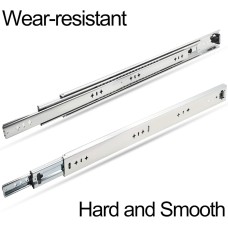 1 Pair 38 Inch 260 Lb Capacity Heavy Duty Drawer Slides(with Stainless Screws),Side Mount Undermount Full Extension 3 Fold Ball Bearing Stainless Steel Hardware Drawer Rails