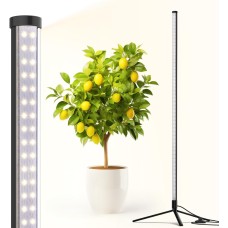 Barrina Standing Grow Light T10, 42W 5000K, Full Spectrum LED Plant Light for Indoor,Vertical Grow Light, Wide Coverage, 4FT Height with On/Off Switch and Tripod Floor Stand