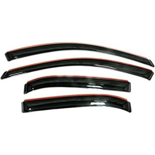 Auto Ventshade [AVS] In-Channel Ventvisor / Rain Guards | Fits 2016 - 2021 Honda Civic Sedan- Smoke, 4 pcs. | 194682