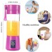 Portable Blender Mixer,Personal Juicer,Smoothies and Shakes Blender,HandCup Fruit Machine Blender 380 ML (Blue, Pink, Purple & Pink Color available) (Purple)