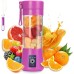 Portable Blender Mixer,Personal Juicer,Smoothies and Shakes Blender,HandCup Fruit Machine Blender 380 ML (Blue, Pink, Purple & Pink Color available) (Purple)