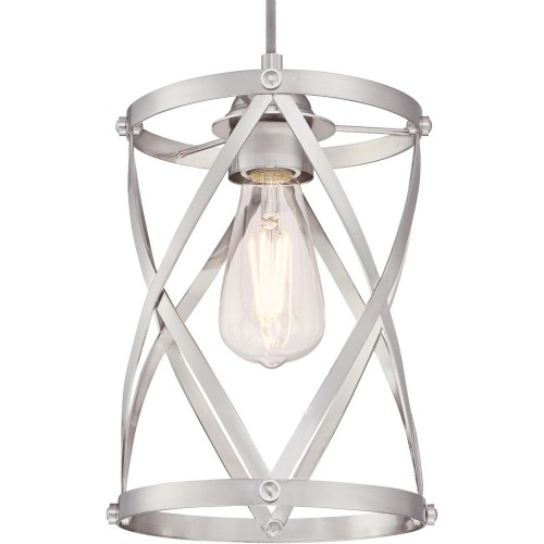 Westinghouse Lighting 6362300 Isadora One-Light Mini, Brushed Nickel Finish Indoor Pendant,