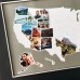 USA Photo Map - 50 States Travel Map - 24 x 36 in - Printed on Flexible Vinyl and Rewritable - Includes Secure Photo Maker - Unframed - Gray