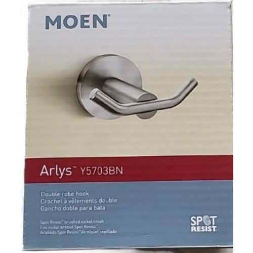 Moen Y5703BN Y5703 Arlys Double Robe Hook