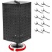 Jitnetiy Pegboard Display Stand Metal Rotating Peg Board Displays with 10 Hooks Jewelry Earring Keychain Display Racks for Craft Shows Retail Stores Vendors