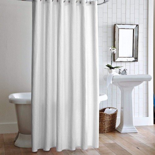 Illusion Blue Nestwell™ Matelassé Cotton Bath Curtain