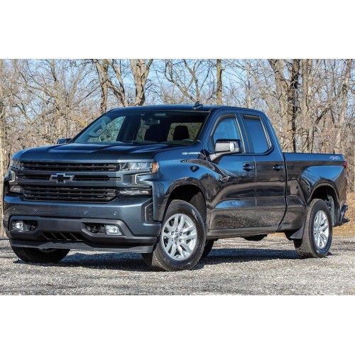 Goodyear Shatterproof in-Channel Window Deflectors for Trucks Chevrolet (Chevy) Silverado/GMC Sierra 2019-2024 Double Cab, Rain Guards, Window Visors, Vent Deflector Truck Accessories,4pcs- GY003416LP