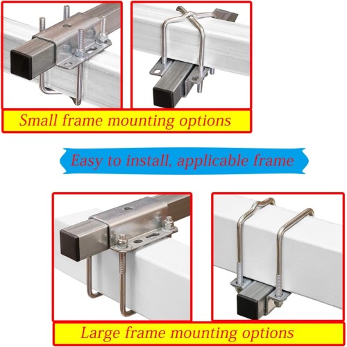 C CLINK Boat Trailer Guide-ons-40, 316L Stainless Steel Trailer Post Guide on, UPVC Tube Trailer Guide Bars, mounting Hardware Included, for Boats, Kayaks, Canoes, Fishing Boats, ski Boats and More