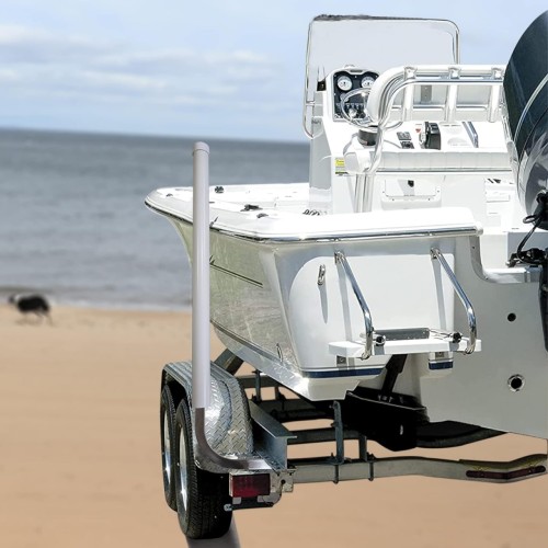 C CLINK Boat Trailer Guide-ons-40, 316L Stainless Steel Trailer Post Guide on, UPVC Tube Trailer Guide Bars, mounting Hardware Included, for Boats, Kayaks, Canoes, Fishing Boats, ski Boats and More