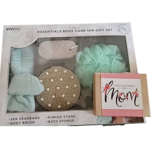 4 PIECE ESSENTIALS BODY CARE SPA GIFT SET VIVITAR