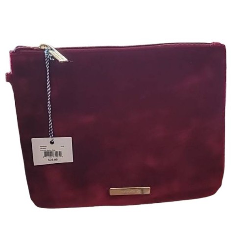 Burgundy suede medium bag