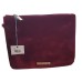 Burgundy suede medium bag