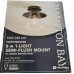 Hampton Bay Northmoore 1-Light Oil Rubbed Bronze &Glass Vintage Semi-Flush Mount