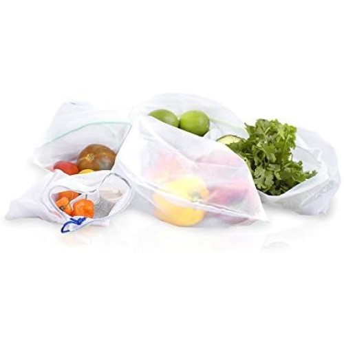 Natural Home Reusable Produce Bags, other-Size, White