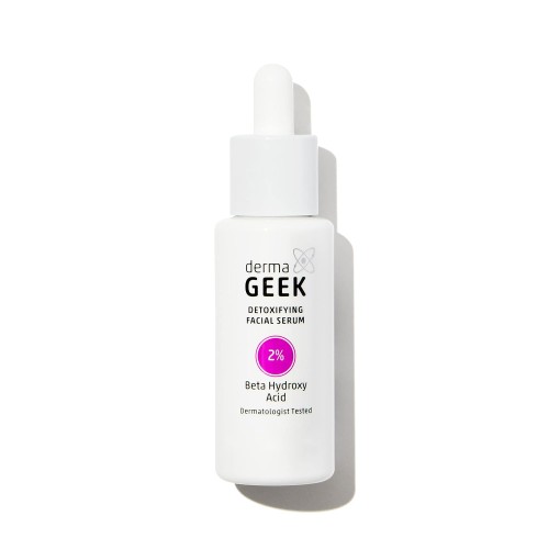 dermaGEEK Detoxifying Facial Serum with 2% Beta Hydroxy Acid, 1.3 fl oz