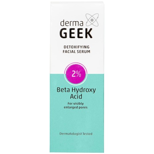 dermaGEEK Detoxifying Facial Serum with 2% Beta Hydroxy Acid, 1.3 fl oz