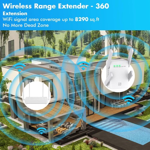 Fastest WiFi Extender/Booster | 2023 Release Up to 74% Faster | Broader Coverage