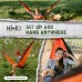 Nature's Hangout XL Hammock Straps - 10 feet (20 ft, 32 Loops Total). Longest, Strongest & Most Versatile. Quick Easy Setup for All Hammocks. Lightweight & Tree Friendly. No Stretch Polyester Black