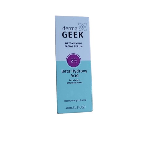 dermaGEEK Detoxifying Facial Serum with 2% Beta Hydroxy Acid, 1.3 fl oz