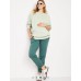 Maternity Rollover-Waist Jogger Sweatpants