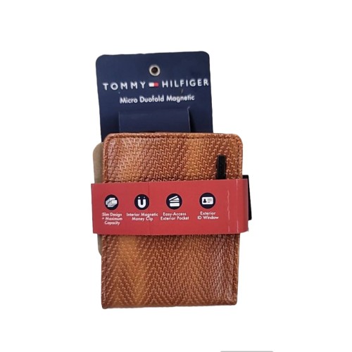 Tommy Hilfiger Rfid Protect Micro Duofold Magnetic Wallet