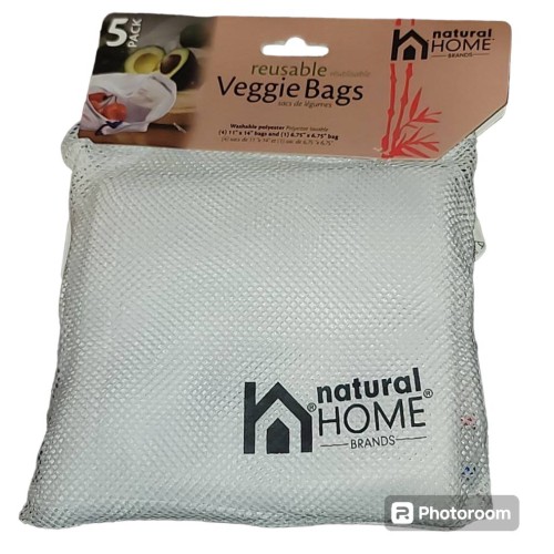 Natural Home Reusable Produce Bags, other-Size, White