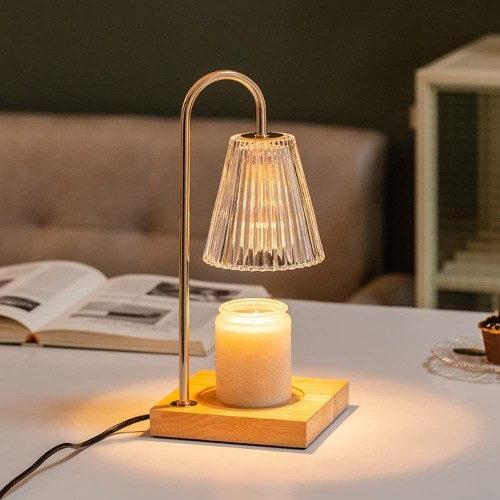 Electric Wax Melts Burners,Candle Warmer Lamp with Timer, Aromatherapy Wax Melting Lamp Dimmable Electric Wax Burner Candle Melter,Aromatic Candle Holders