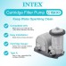 Intex 28635EG 1500 GPH Krystal Clear Cartridge Filter Pump System with 1,180 GPH Flow Rate, 110-120V GFCI, and Automatic Timer for Above Ground Pools