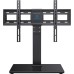 PERLESMITH Universal Swivel TV Stand Base, Table Top TV Stand for 37 to 65,70,75 inch LCD LED TVs, Height Adjustable TV Mount Stand with Tempered Glass Base, VESA 600x400mm, Holds up to 99lbs, PSTVS13