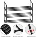 Metal Shoe Rack Organizer, 5-Tier Wide Long Shoe Rack for Closet, Stackable Sturdy Shoe Holder Shelf Storage for Entryway, Doorway and Bedroom