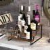 Wooden Display Riser Stand, Tiered Perfume and Cologne Organizer Stand, 4 Tier Spice Rack Organizer, Rustic Display Shelf for Candles (4 Tier)