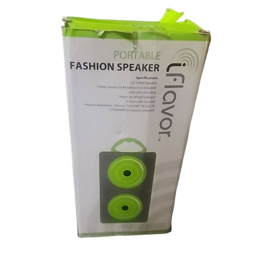 iFlavor Trendy Gray & Green Portable Speaker - Portable Fashion Speaker Tested