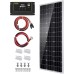 Topsolar Solar Panel Kit 120 Watt 12 Volt Monocrystalline Off Grid System for Homes RV Boat + 30A 12V/24V Solar Charge Controller +Solar Cables + Z-Bracket for Mounting