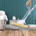 PVA Sponge Mops for Floor Cleaning Squeeze with 60" Long Handle, Self Wringing Mop with 15" Head for Kitchen Bathroom Tiles, Sponge Mops for Floor Cleaning with Wringer DUDTO