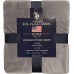 U.S. Polo Assn. Oversized Lightweight Throw Blanket for Bed/Sofa - Soft Fleece Couch Blankets and Throws - Cozy Decorative Bedding - 50"x70"/Grey