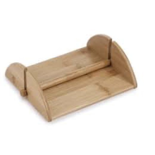 Pantrymate Flat Bamboo Napkin Holder with Weighted Arm Napkin Holder