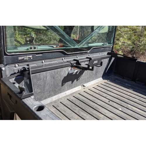 Cruiser Bed Winch Mount, Game Loader, Deer Hoist for Polaris Ranger XP 900 / Ranger XP 1000 - Accommodate Most 2500 lbs ATV winches - Include 2 Twist Lock Anchors - Quick Installation