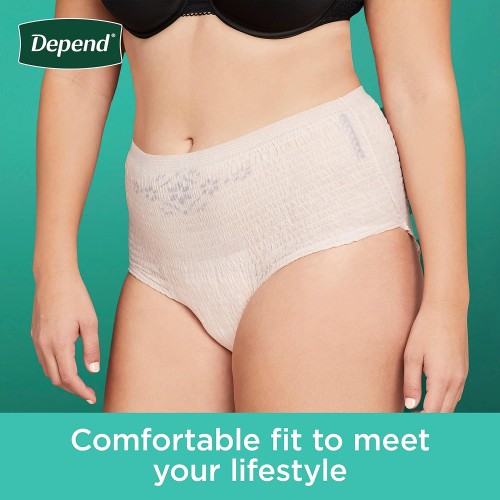 Depend Fresh Protection Adult Incontinence Underwear for Women - Maximum