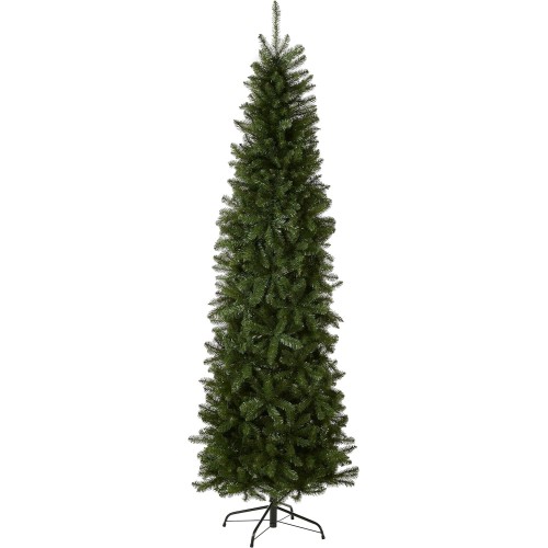 National Tree Company Artificial Slim Christmas Tree, Green, Kingswood Fir, Includes Stand, 6.5 Feet