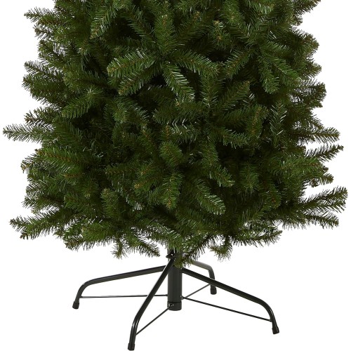 National Tree Company Artificial Slim Christmas Tree, Green, Kingswood Fir, Includes Stand, 6.5 Feet