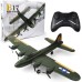 SOWOFA 18-inch Fixed-Wing RC Plane B-17 Aerial Fortress Bomber Gliding Gliding Drone Aircraft Model Children 2 Propeller Driving Electric Toy