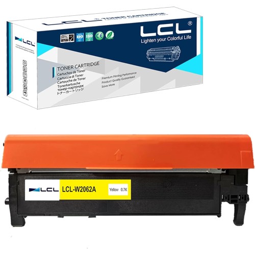 LCL Compatible Toner Cartridge Replacement for HP 116A W2062A Color Laserjet Pro 150a 150nw 178nw 178nwg 179fnw 179fwg（1-Pack Yellow