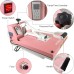 BetterSub Print T-Shirt Machine DIY Digital Industrial Quality Heat Press Machine Clamshell Transfer Sublimation Print Press Machine 15‘’x 15'' Pink