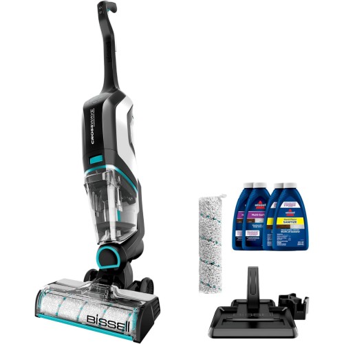 BISSELL CrossWave Cordless Max All in One Wet-Dry Vacuum Cleaner and Mop for Hard Floors and Area Rugs, Black, 2554A